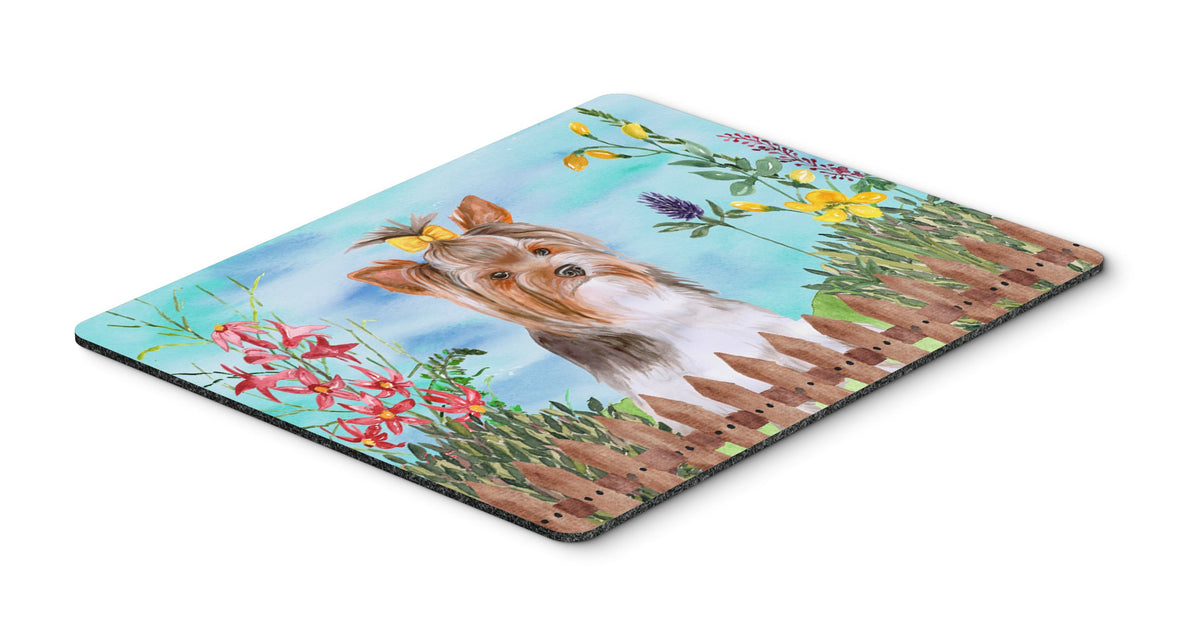 Yorkshire Terrier #2 Spring Mouse Pad, Hot Pad or Trivet CK1285MP by Caroline&#39;s Treasures