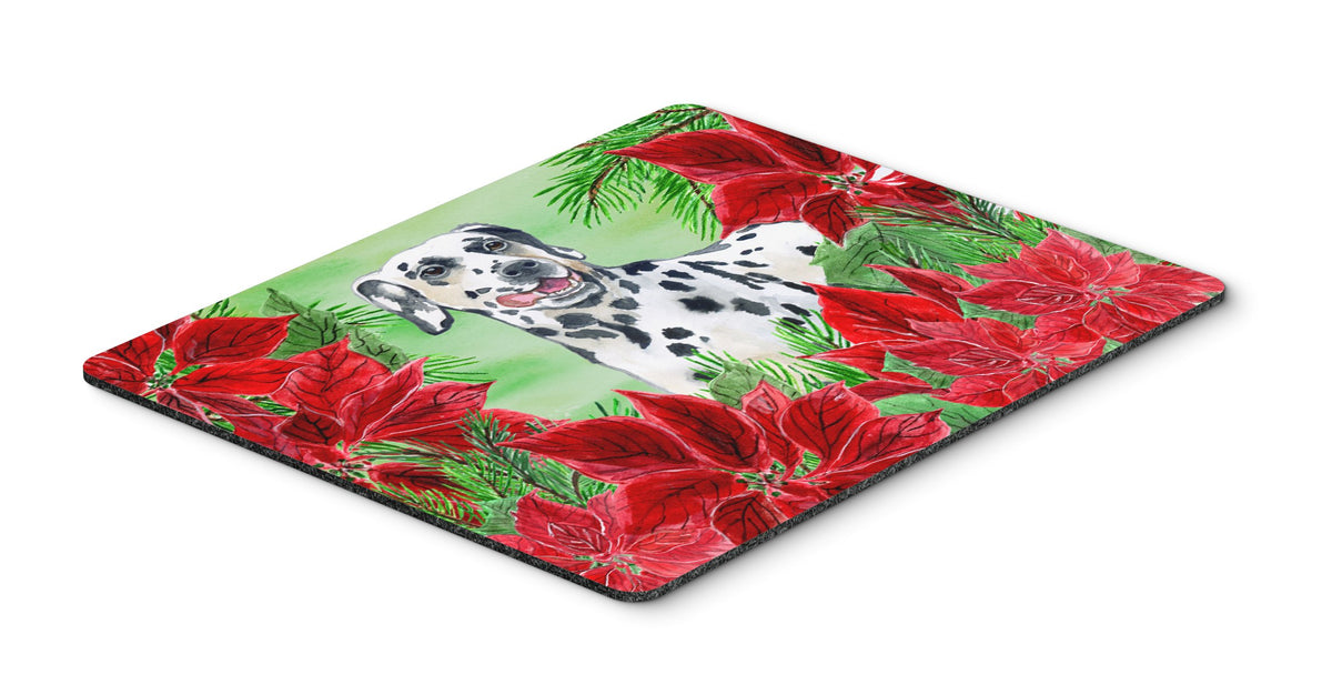 Dalmatian Poinsettas Mouse Pad, Hot Pad or Trivet CK1301MP by Caroline&#39;s Treasures