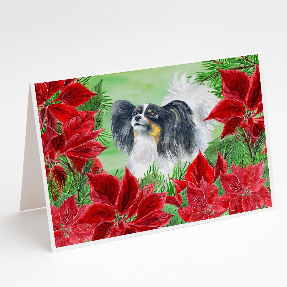 Buy this Papillon Poinsettas Greeting Cards and Envelopes Pack of 8