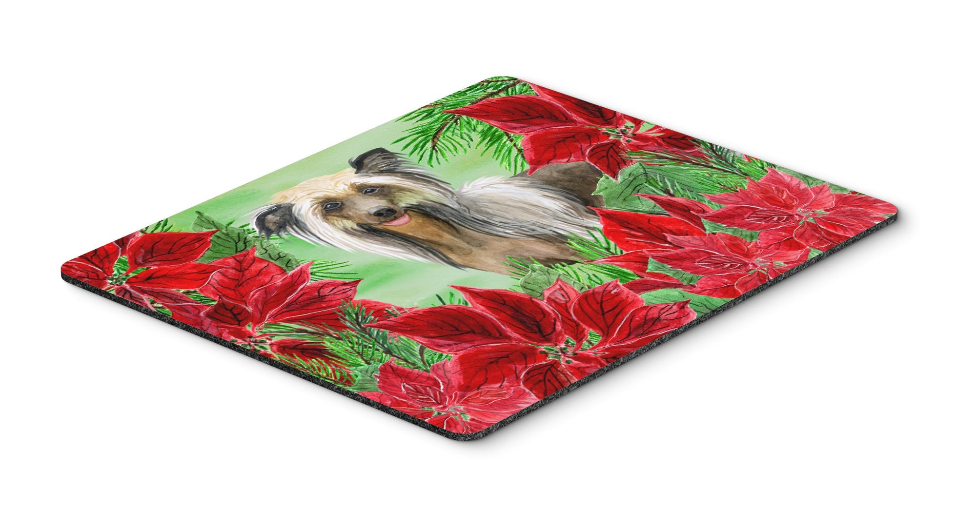 Chinese Crested Poinsettas Mouse Pad, Hot Pad or Trivet CK1307MP by Caroline's Treasures