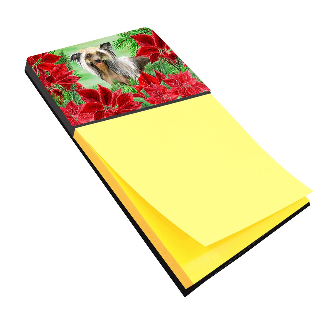 Chinese Crested Poinsettas Sticky Note Holder CK1307SN by Caroline&#39;s Treasures