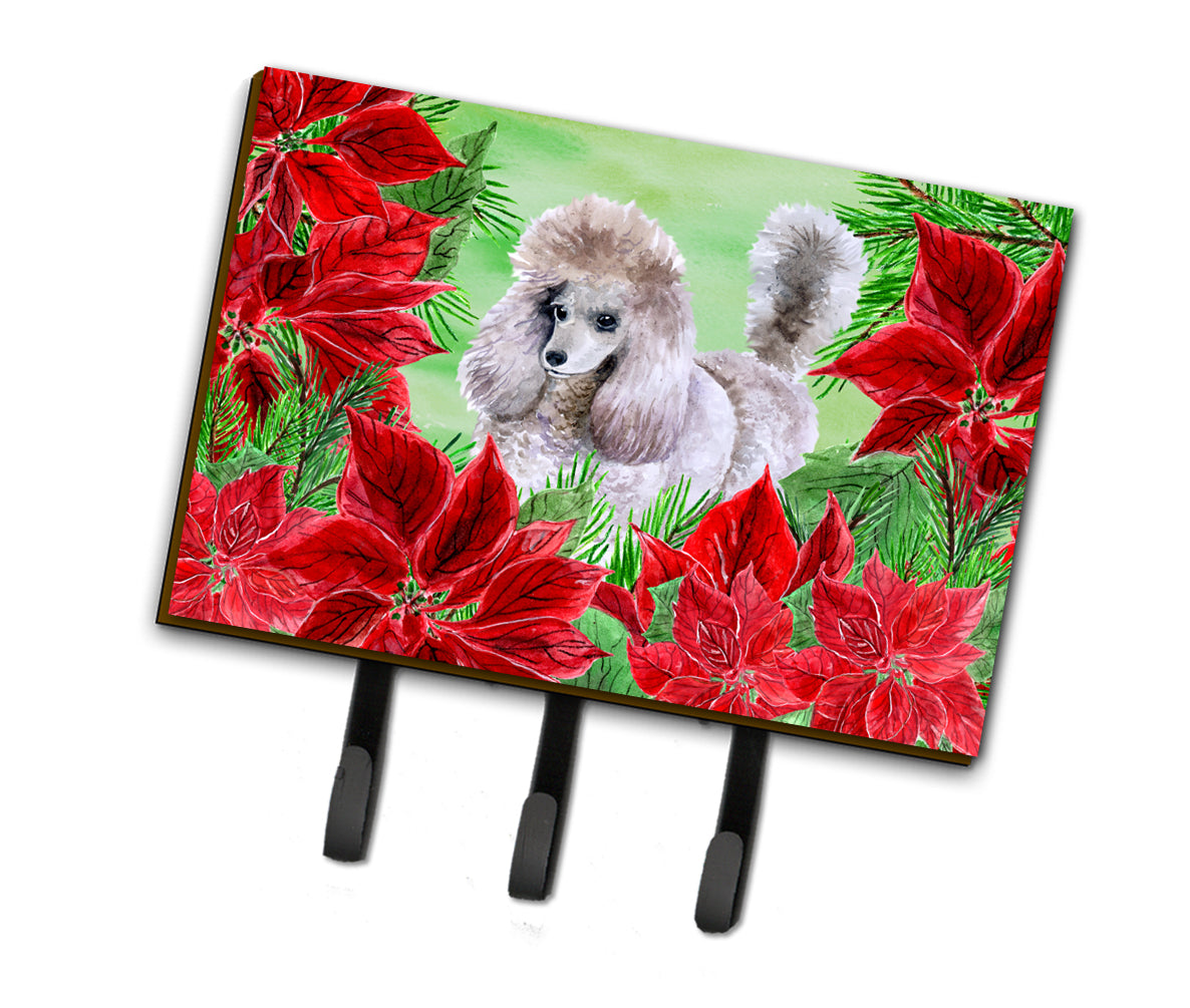 Poodle Poinsettas Leash or Key Holder CK1313TH68  the-store.com.