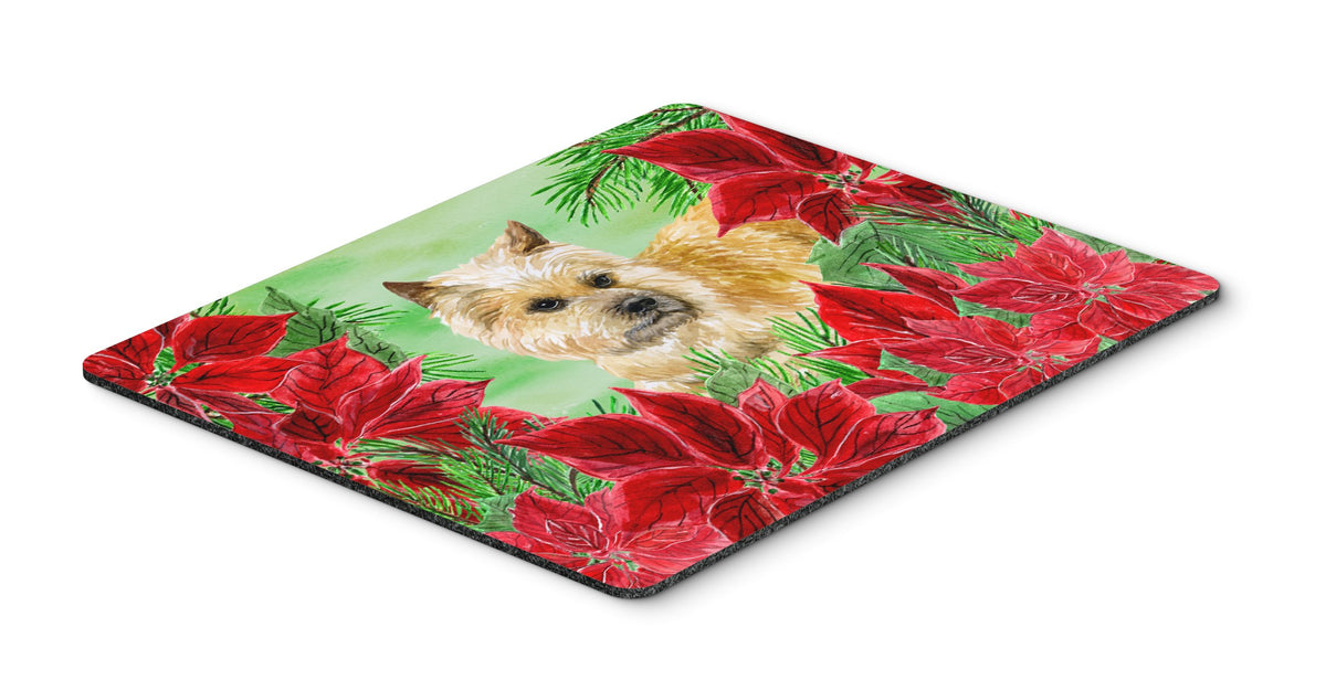 Cairn Terrier Poinsettas Mouse Pad, Hot Pad or Trivet CK1338MP by Caroline&#39;s Treasures