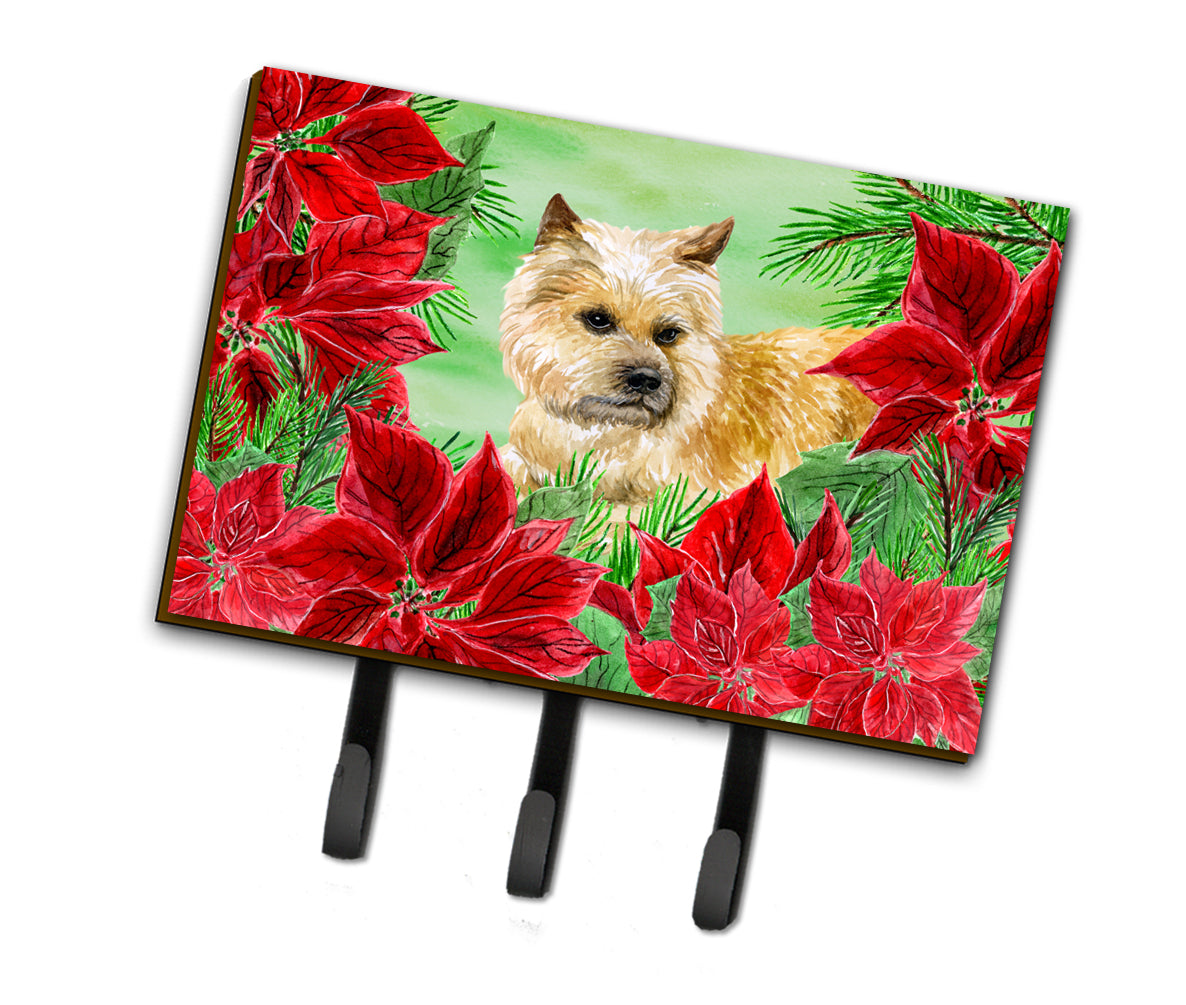 Cairn Terrier Poinsettas Leash or Key Holder CK1338TH68  the-store.com.