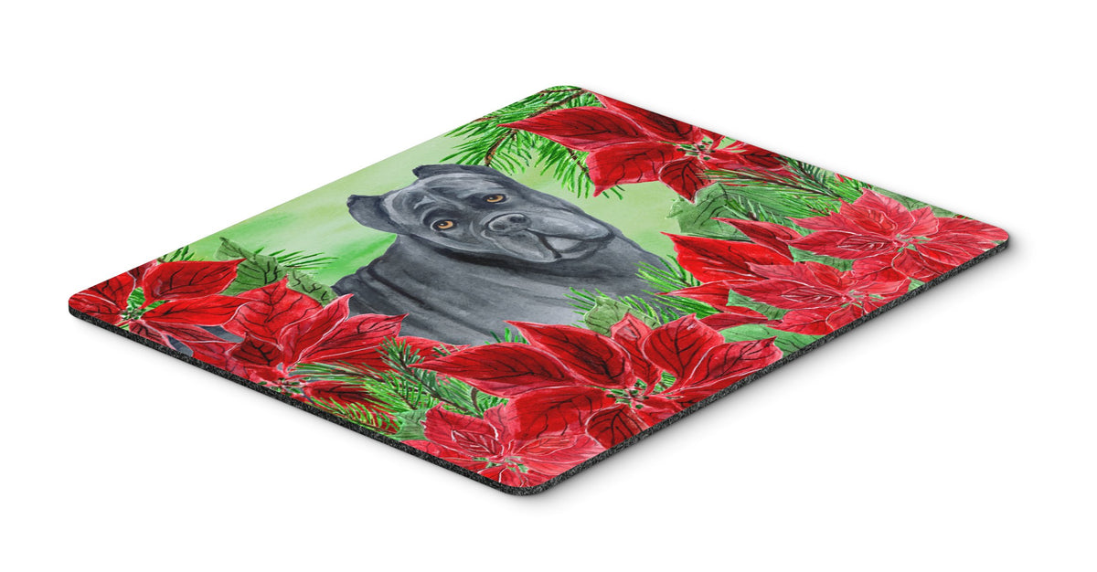 Cane Corso Poinsettas Mouse Pad, Hot Pad or Trivet CK1342MP by Caroline&#39;s Treasures