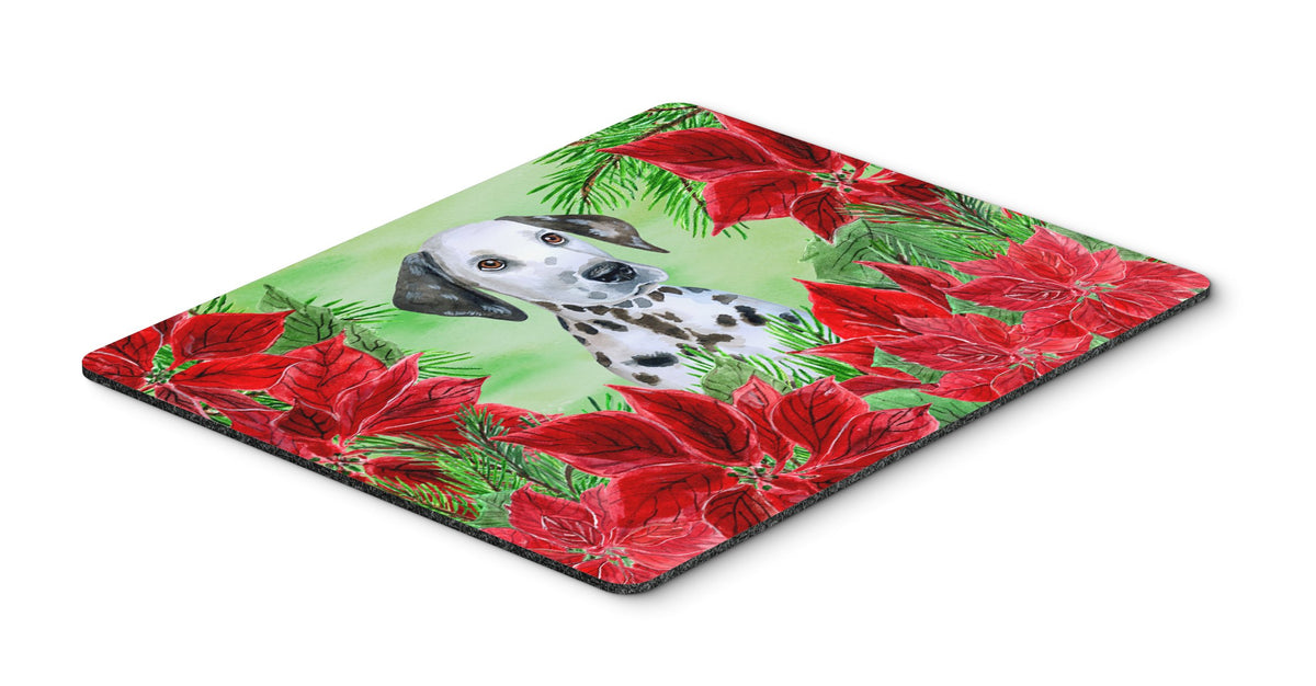 Dalmatian Puppy Poinsettas Mouse Pad, Hot Pad or Trivet CK1356MP by Caroline&#39;s Treasures