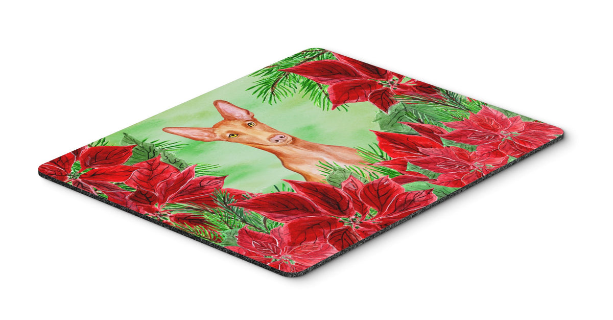Pharaoh Hound Poinsettas Mouse Pad, Hot Pad or Trivet CK1362MP by Caroline&#39;s Treasures