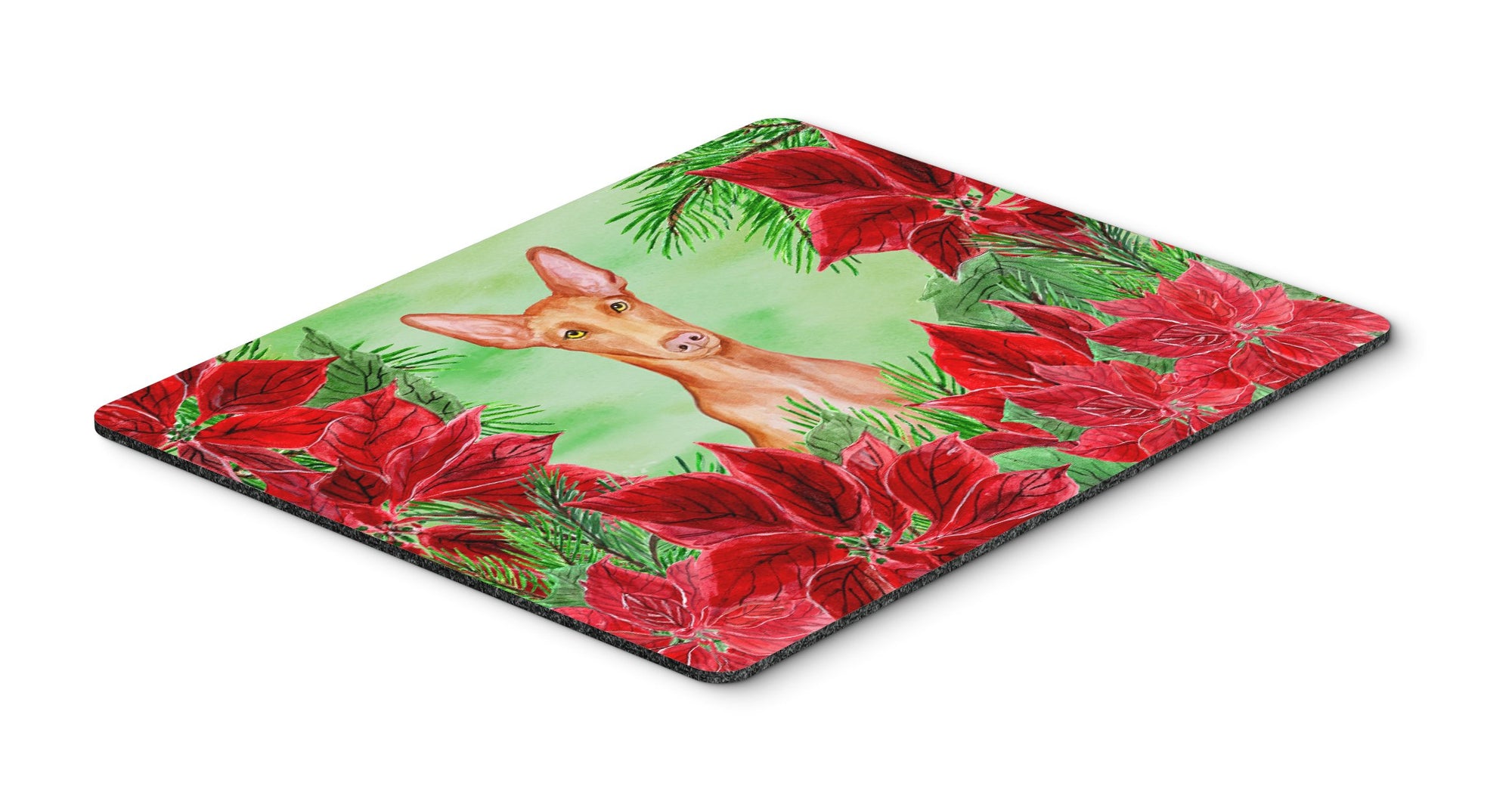 Pharaoh Hound Poinsettas Mouse Pad, Hot Pad or Trivet CK1362MP by Caroline's Treasures