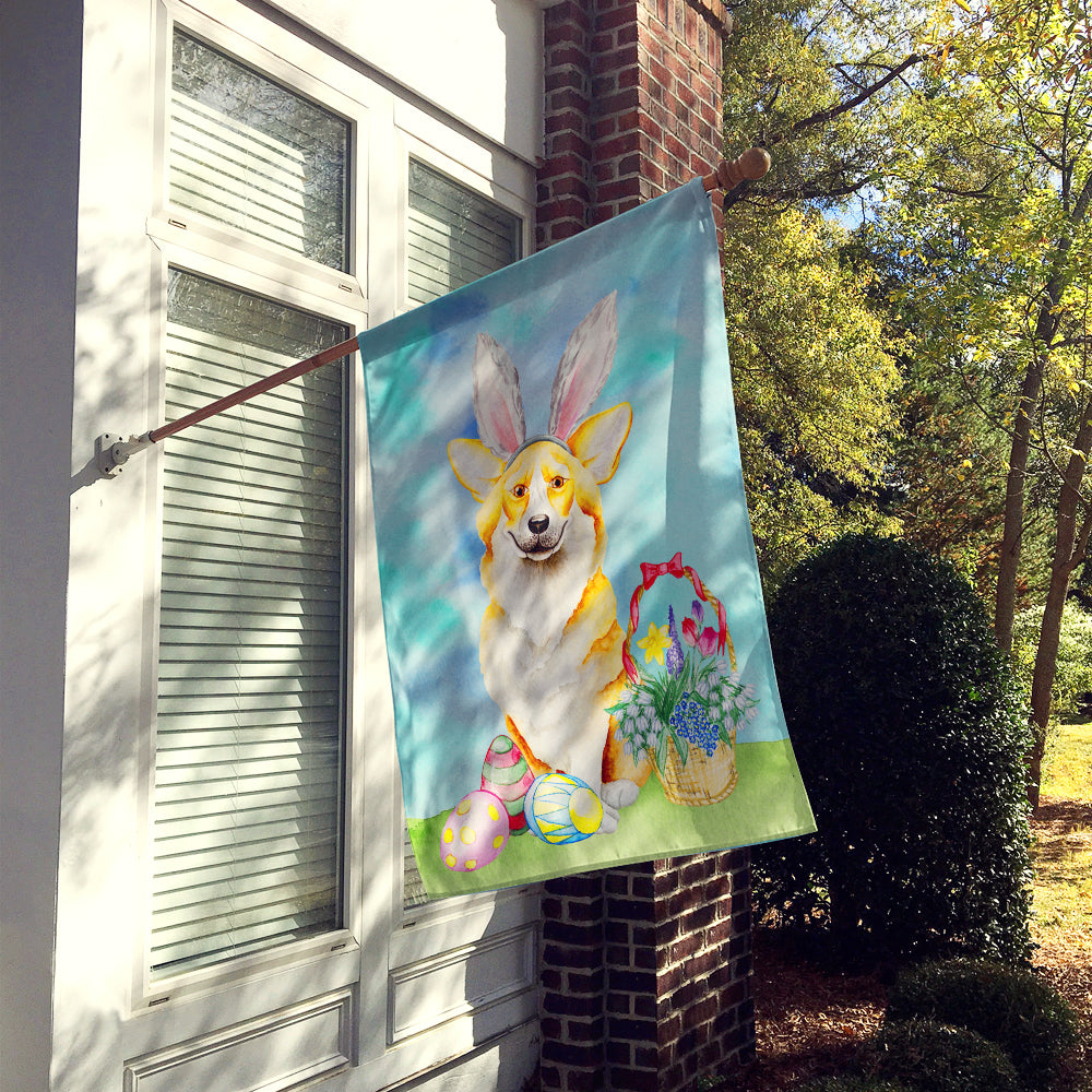 Corgi Easter Bunny Flag Canvas House Size CK1373CHF