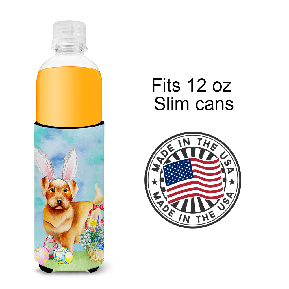 Norfolk Terrier Easter Bunny  Ultra Hugger for slim cans CK1376MUK  the-store.com.