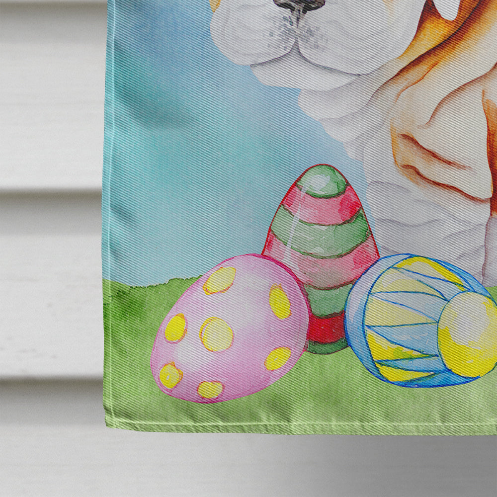 Caroline's Treasures English Bulldog Easter Bunny Flag Canvas House Size CK1378CHF