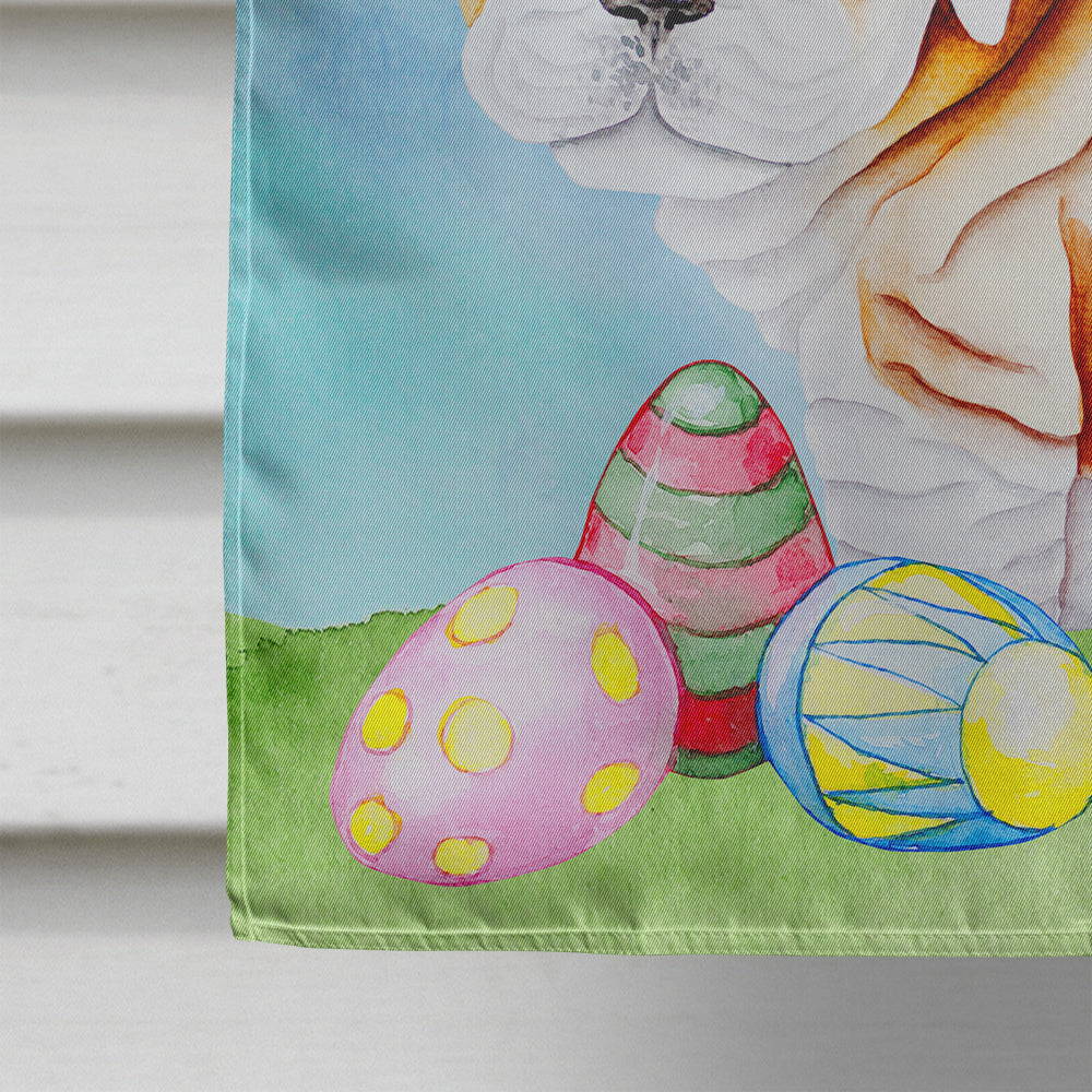 English Bulldog Easter Bunny Flag Canvas House Size CK1378CHF  the-store.com.