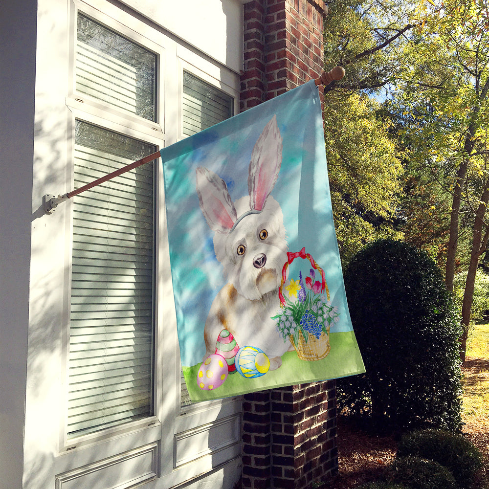 Dandie Dinmont Easter Bunny Flag Canvas House Size CK1379CHF