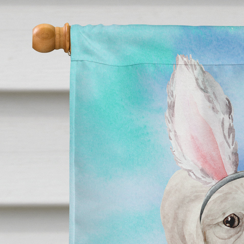 Caroline's Treasures Chinese Crested Easter Bunny Flag Canvas House Size CK1380CHF