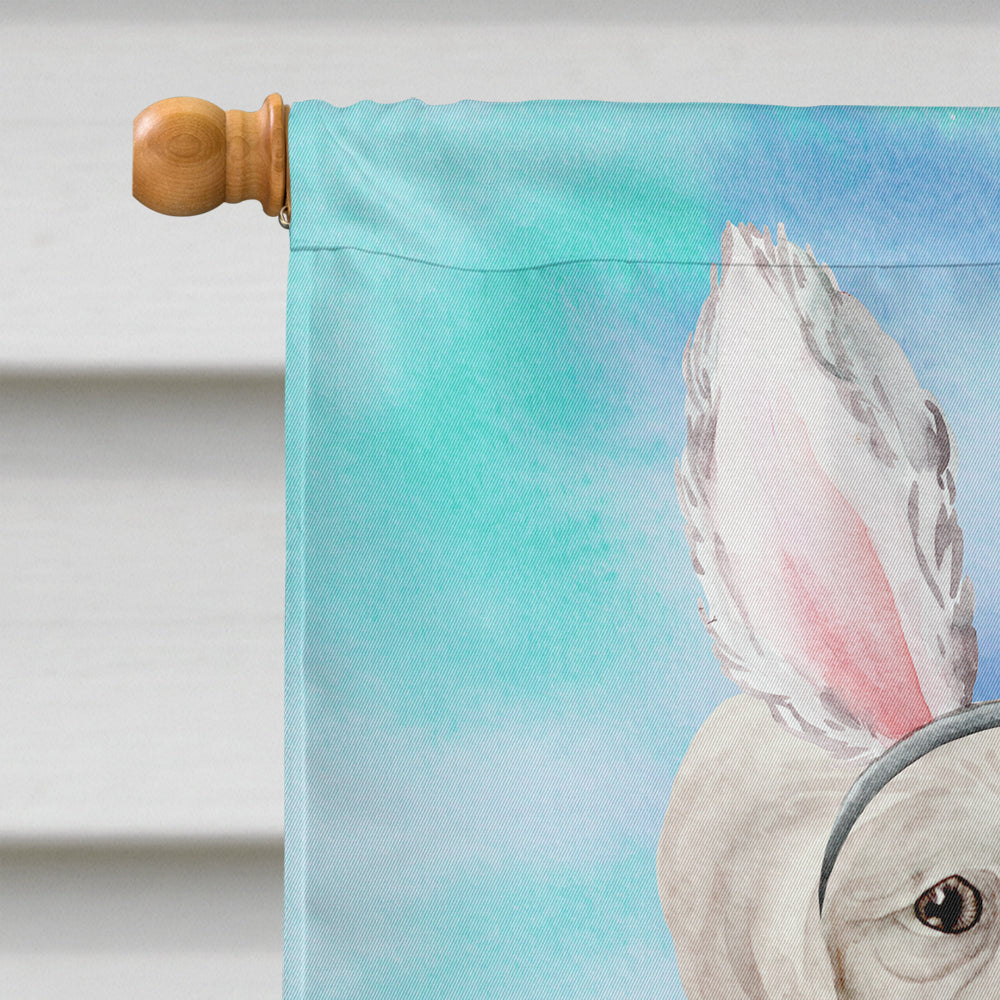 Chinese Crested Easter Bunny Flag Canvas House Size CK1380CHF  the-store.com.