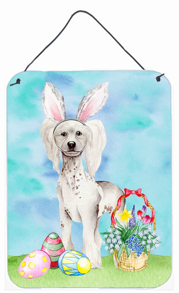 Chinese Crested Easter Bunny Wall or Door Hanging Prints CK1380DS1216 by Caroline's Treasures
