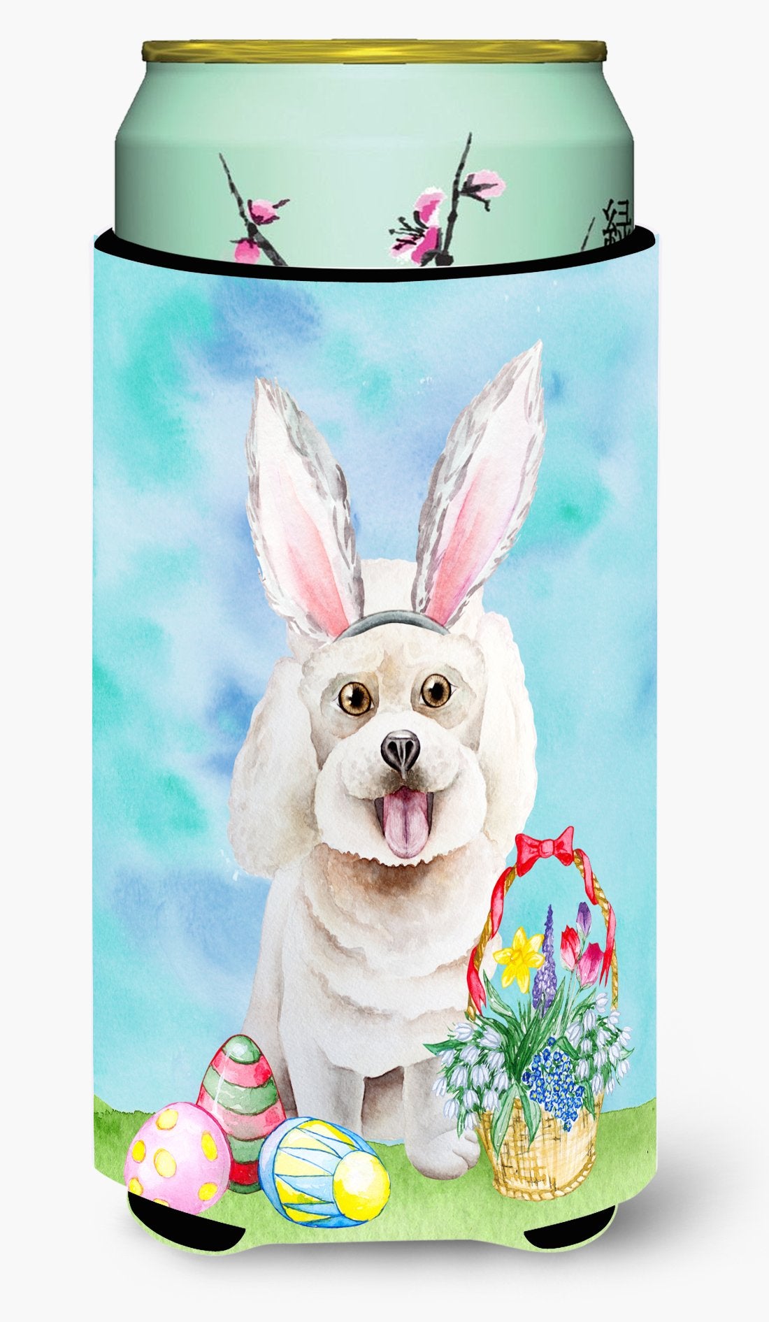 Bichon Frise Easter Bunny Tall Boy Beverage Insulator Hugger CK1381TBC by Caroline&#39;s Treasures