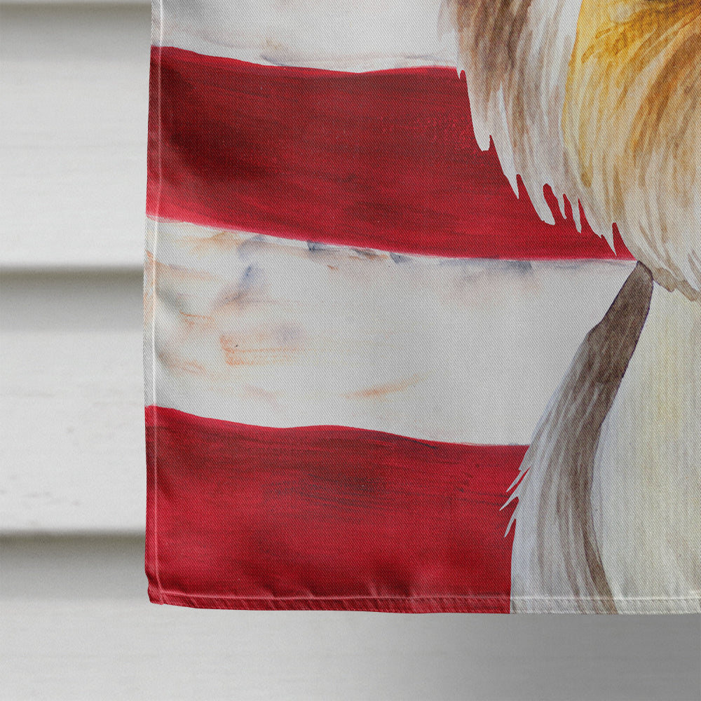 Yorkie Yorkshier Terrier Patriotic Flag Canvas House Size CK1382CHF