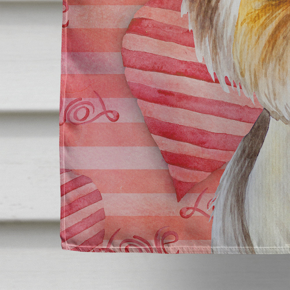 Yorkie Yorkshier Terrier Love Flag Canvas House Size CK1389CHF