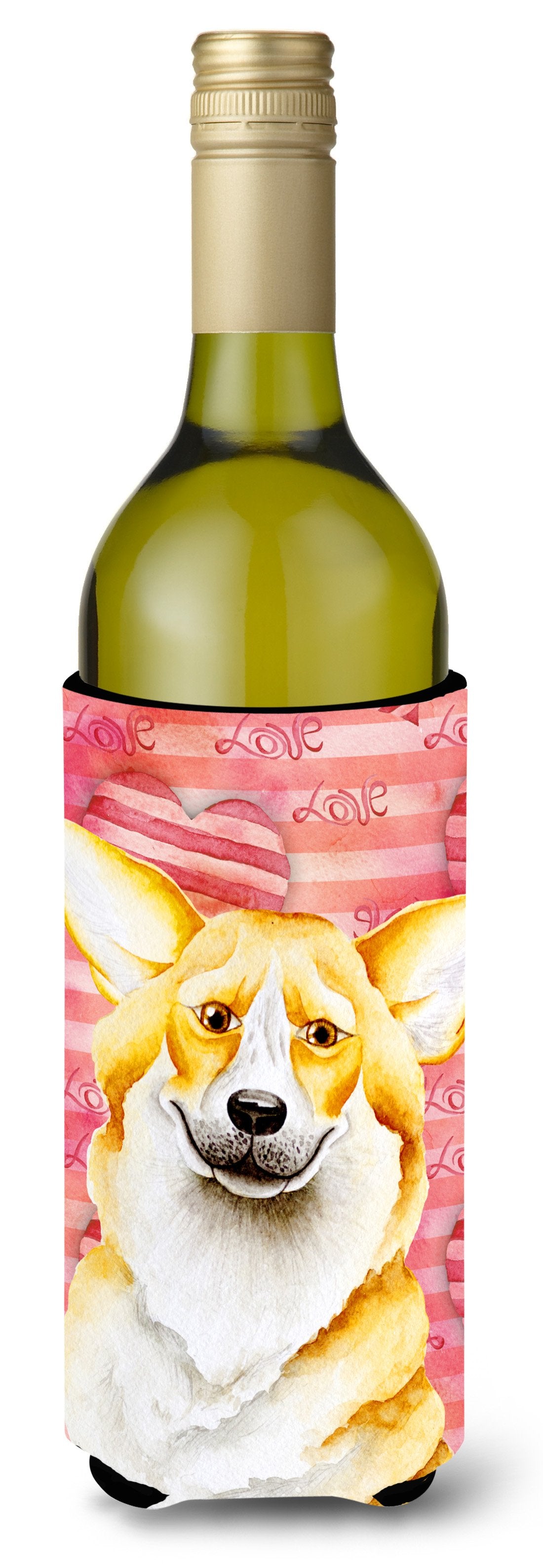 Corgi Love Wine Bottle Beverge Insulator Hugger CK1390LITERK by Caroline's Treasures