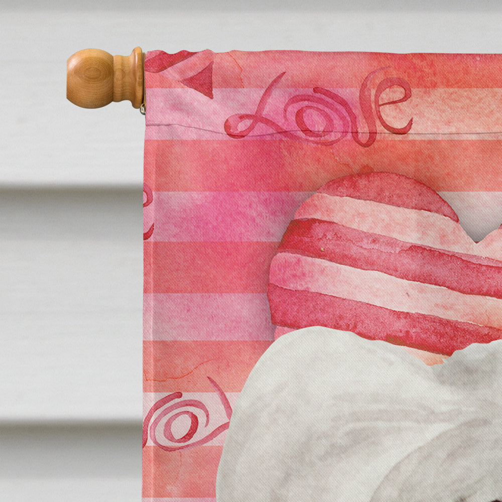 Chinese Crested Love Flag Canvas House Size CK1394CHF  the-store.com.