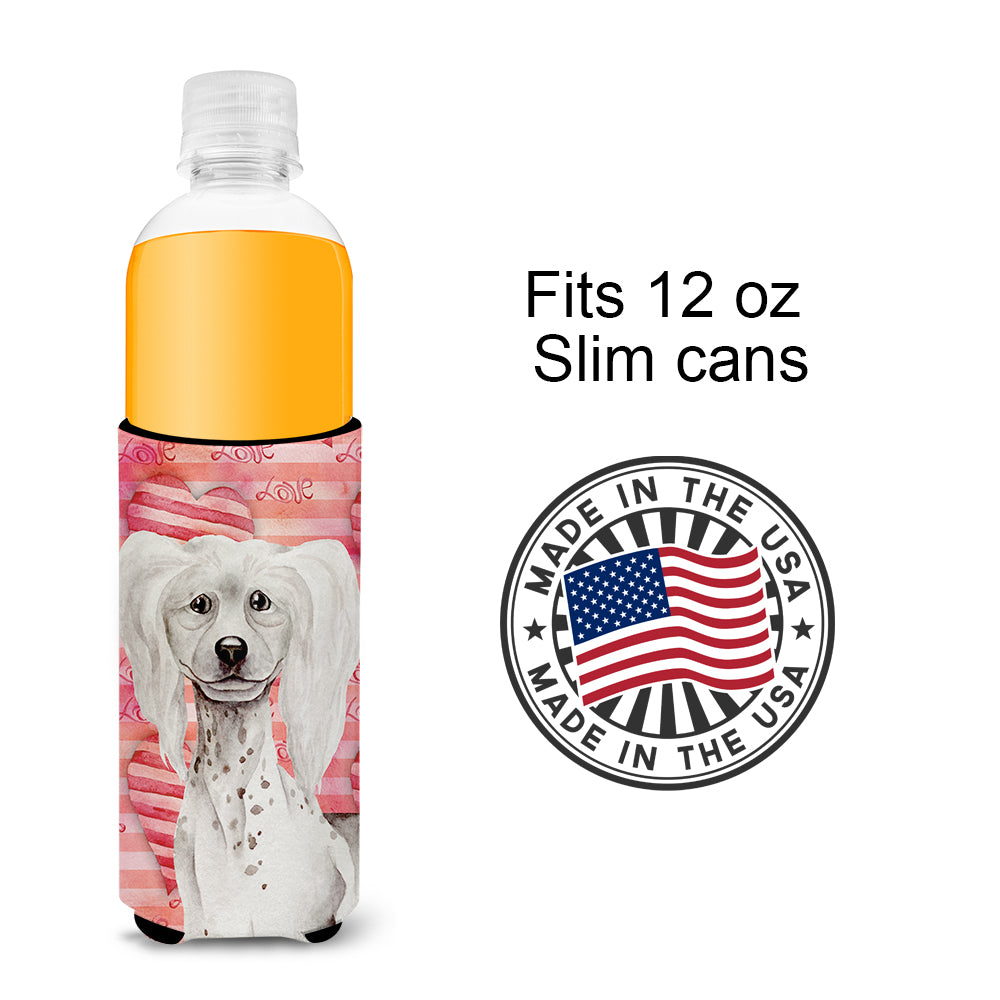 Chinese Crested Love  Ultra Hugger for slim cans CK1394MUK  the-store.com.