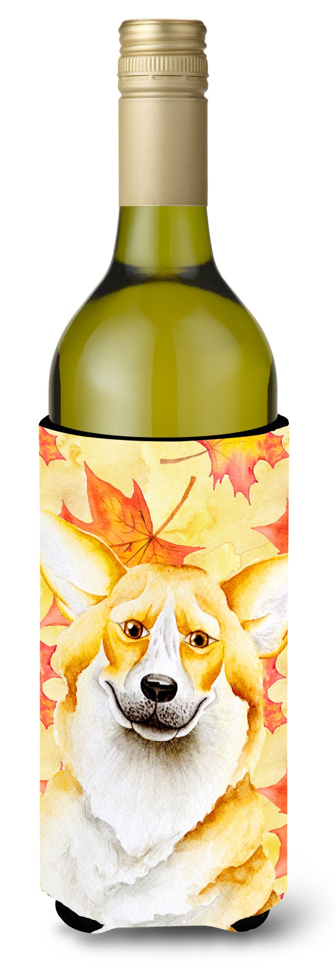 Corgi Fall Wine Bottle Beverge Insulator Hugger CK1404LITERK by Caroline&#39;s Treasures