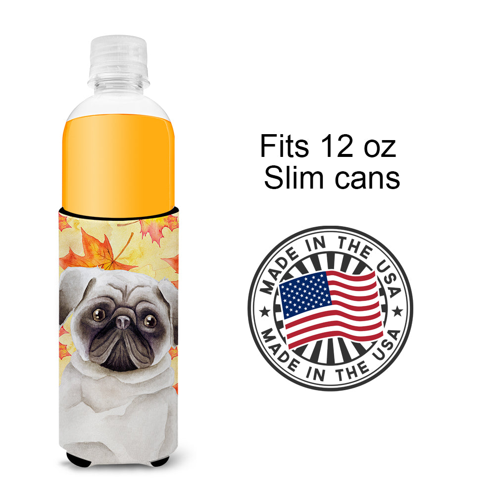 Pug Fall  Ultra Hugger for slim cans CK1406MUK  the-store.com.