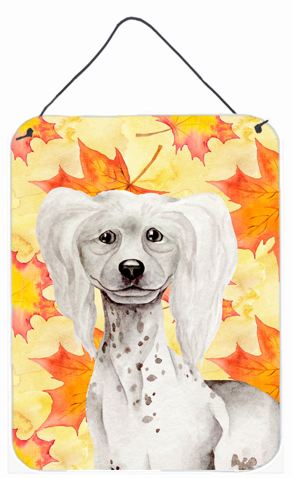 Chinese Crested Fall Wall or Door Hanging Prints CK1408DS1216 by Caroline's Treasures