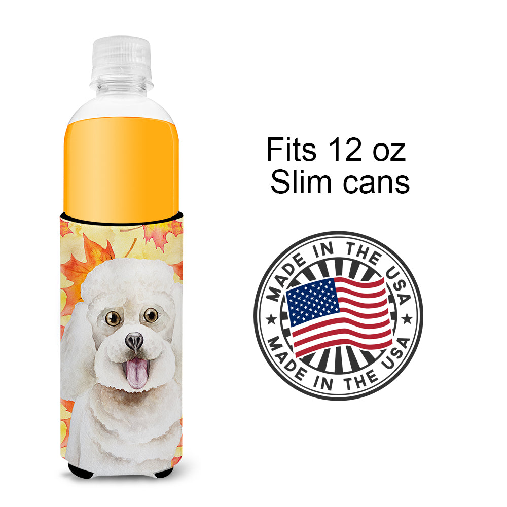 Bichon Frise Fall  Ultra Hugger for slim cans CK1409MUK  the-store.com.