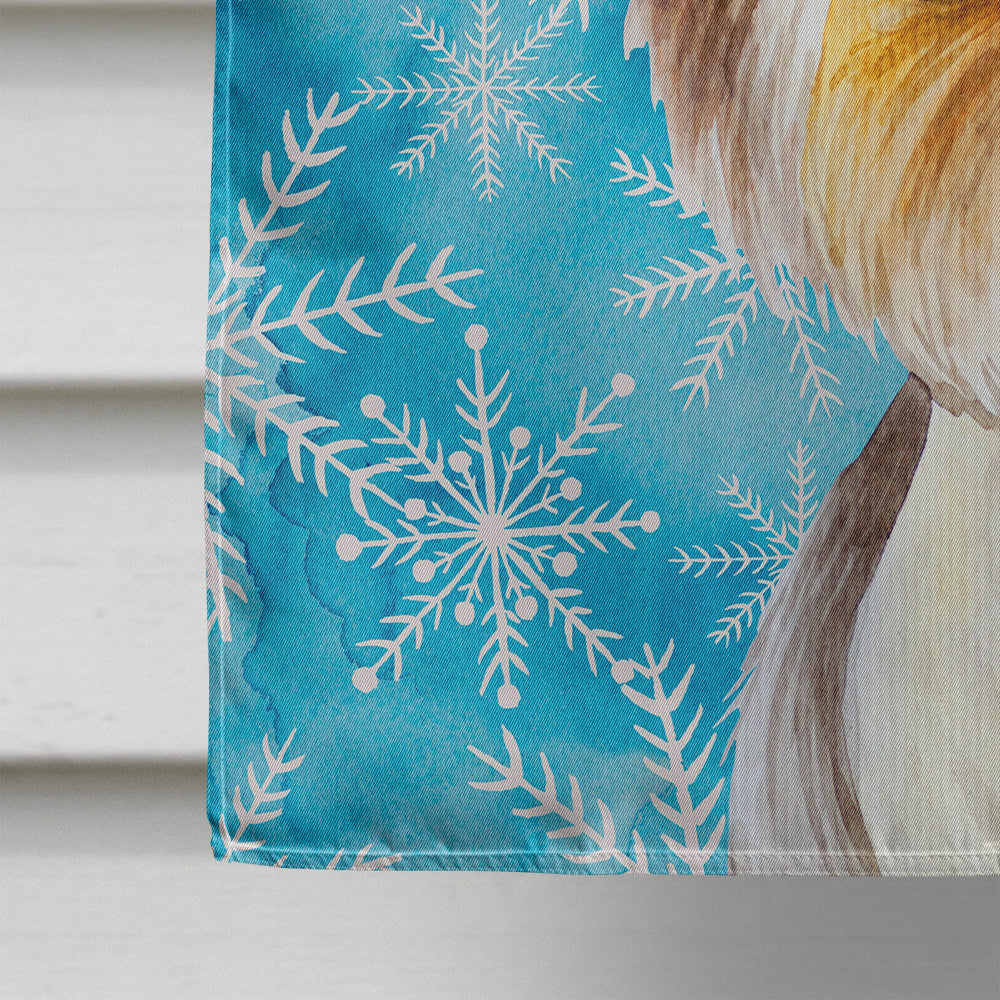Yorkie Yorkshier Terrier Winter Flag Canvas House Size CK1410CHF  the-store.com.