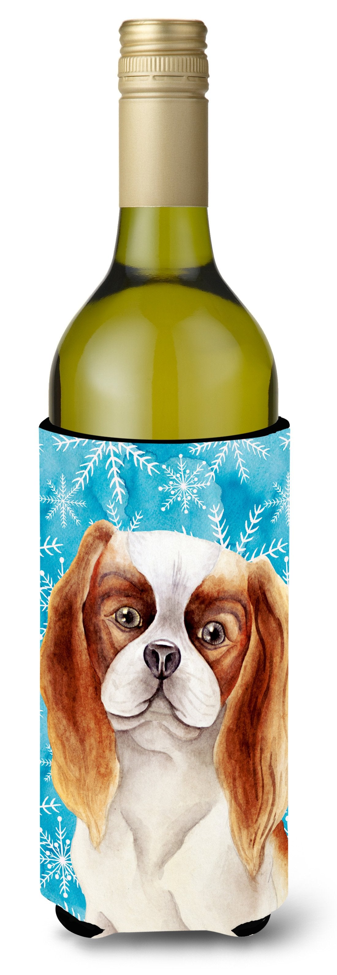Cavalier Spaniel Winter Wine Bottle Beverge Insulator Hugger CK1412LITERK by Caroline&#39;s Treasures