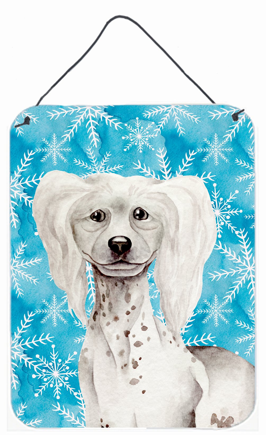 Chinese Crested Winter Wall or Door Hanging Prints CK1415DS1216 by Caroline's Treasures