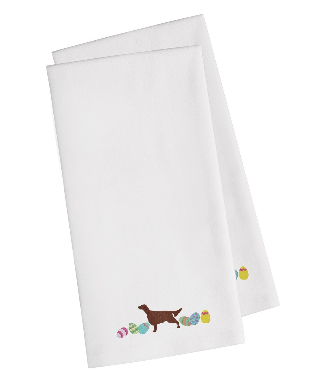 Irish Setter Easter White Embroidered Kitchen Towel Set of 2 CK1652WHTWE by Caroline&#39;s Treasures
