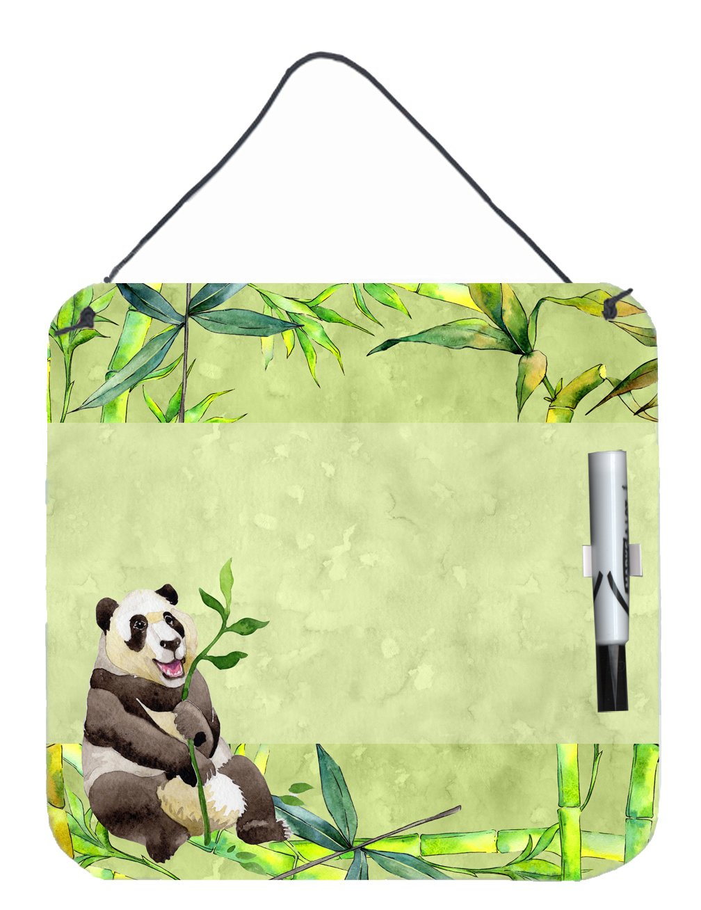 Panda Bear and Bamboo Aluminum Dry Erase Marker Board CK1696DEB1212 by Caroline&#39;s Treasures