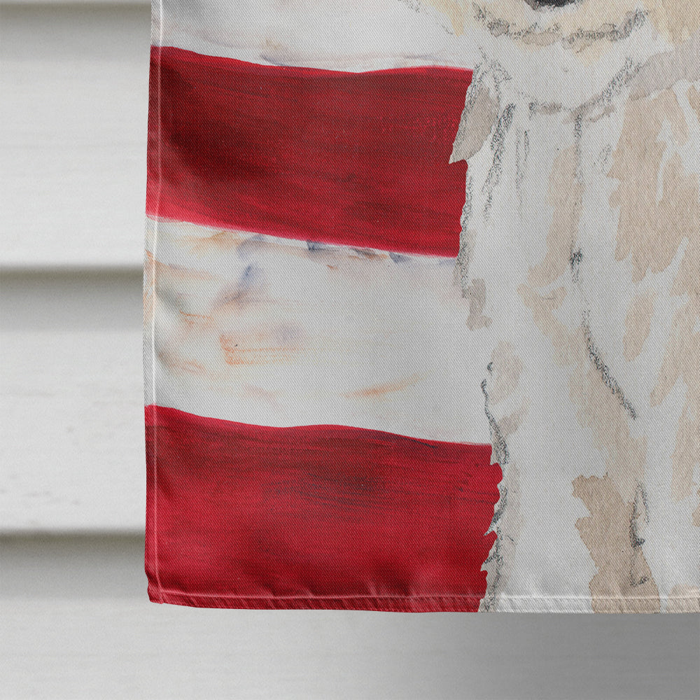 Patriotic USA Fox Terrier Flag Canvas House Size CK1707CHF  the-store.com.