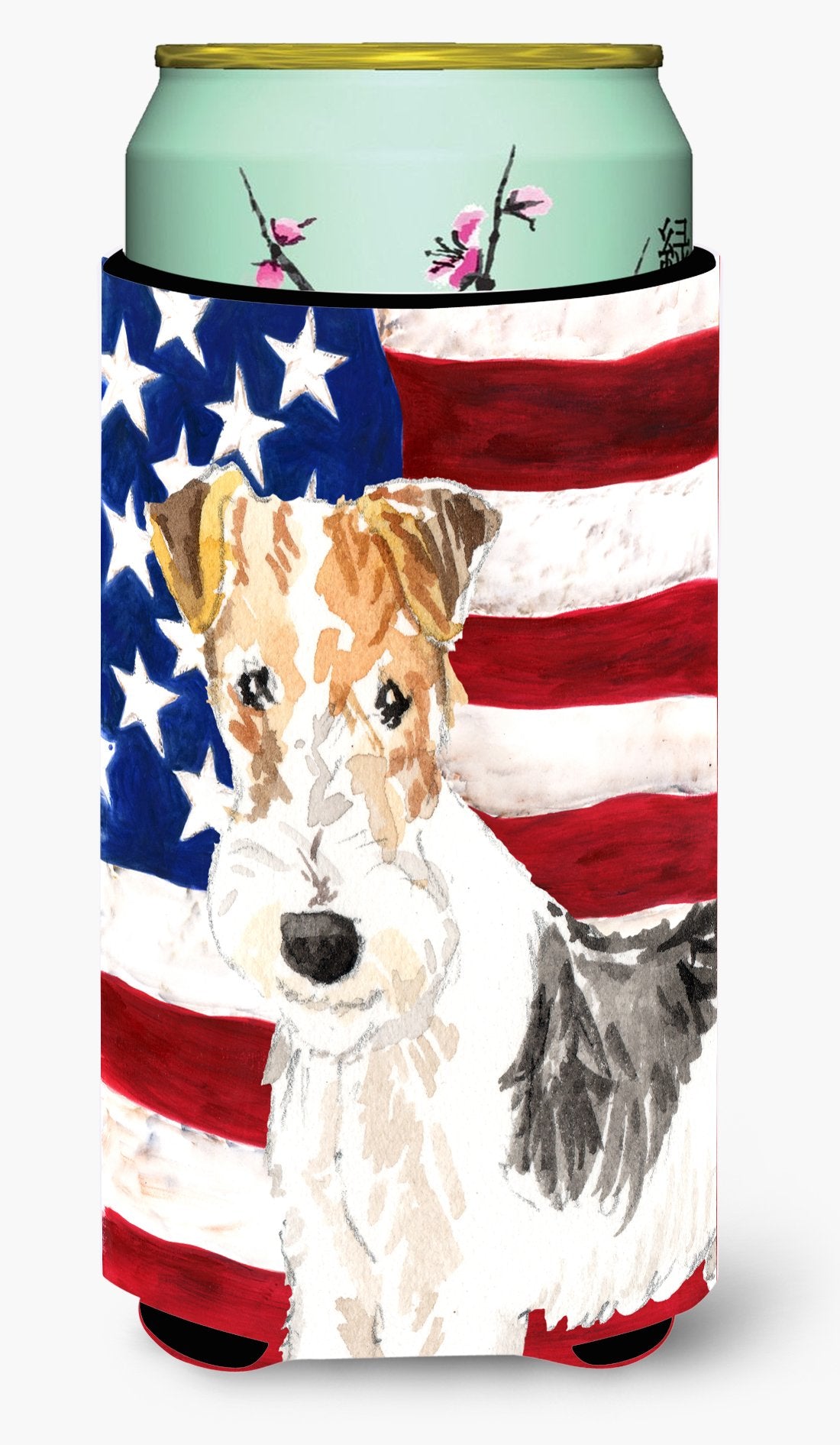 Patriotic USA Yorkie Yorkshire Terrier Tall Boy Beverage Insulator Hugger CK1707TBC by Caroline&#39;s Treasures