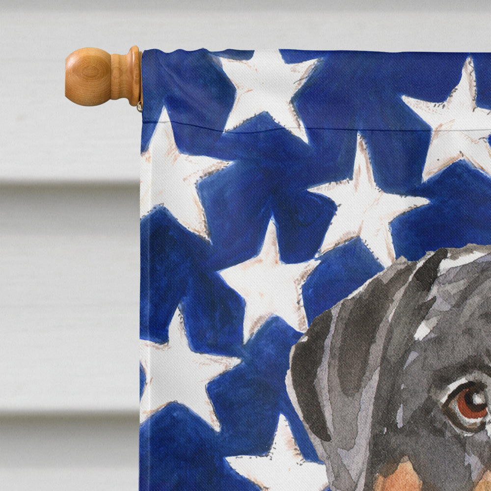 Patriotic USA Rottweiler Flag Canvas House Size CK1720CHF