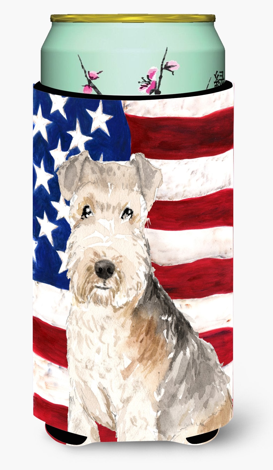 Patriotic USA Lakeland Terrier Tall Boy Beverage Insulator Hugger CK1725TBC by Caroline&#39;s Treasures
