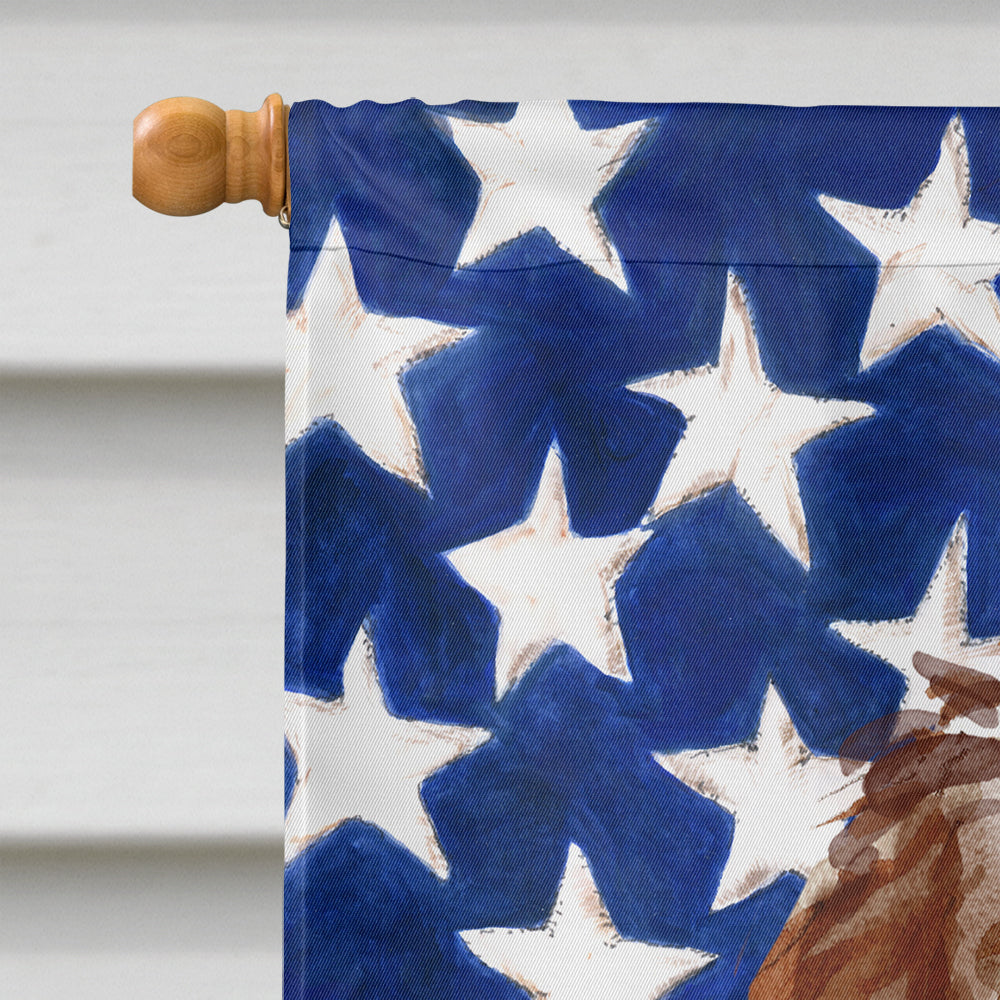 Patriotic USA Labradoodle Flag Canvas House Size CK1726CHF  the-store.com.