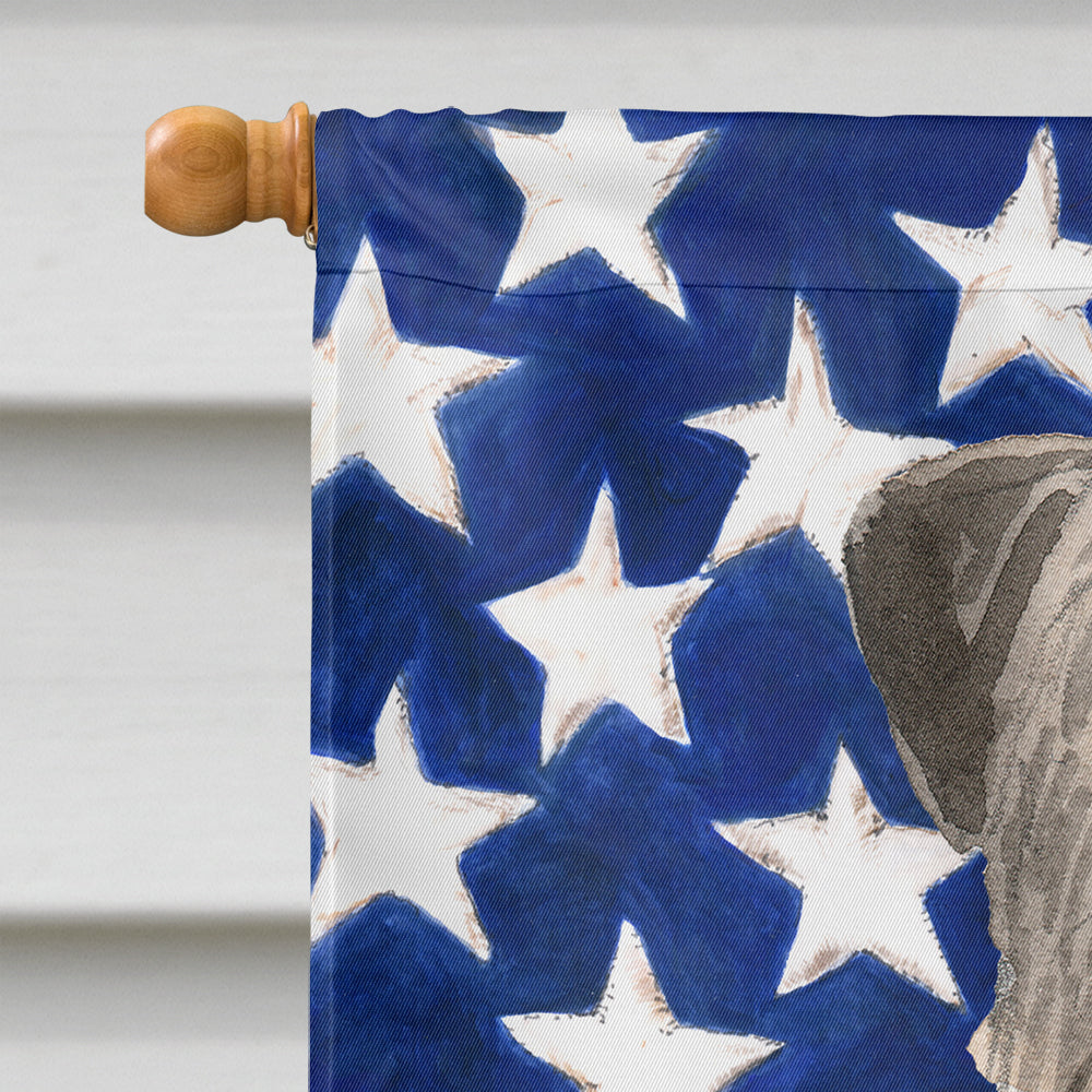 Patriotic USA Irish Wolfhound Flag Canvas House Size CK1728CHF