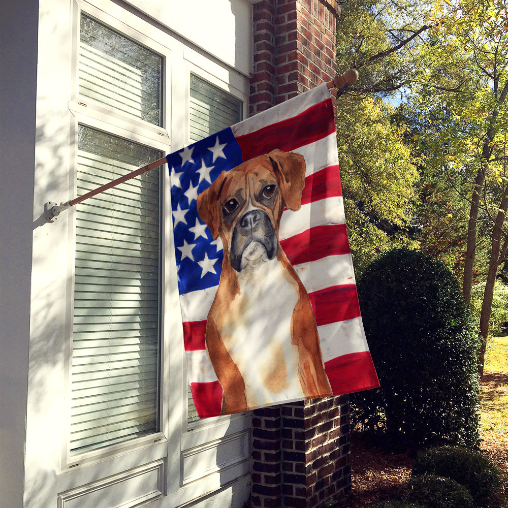 Patriotic USA Boxer Flag Canvas House Size CK1736CHF