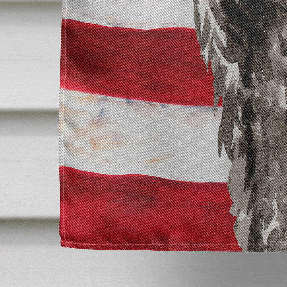 Patriotic USA Bouvier des Flandres Flag Canvas House Size CK1737CHF