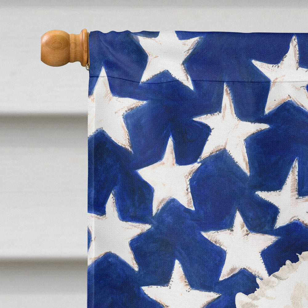 Patriotic USA Bichon Frise Flag Canvas House Size CK1740CHF