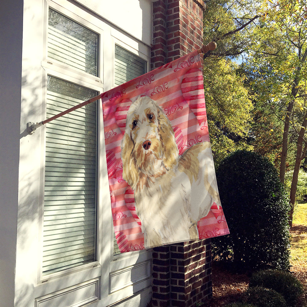 Love a Spinone Italiano Flag Canvas House Size CK1749CHF  the-store.com.