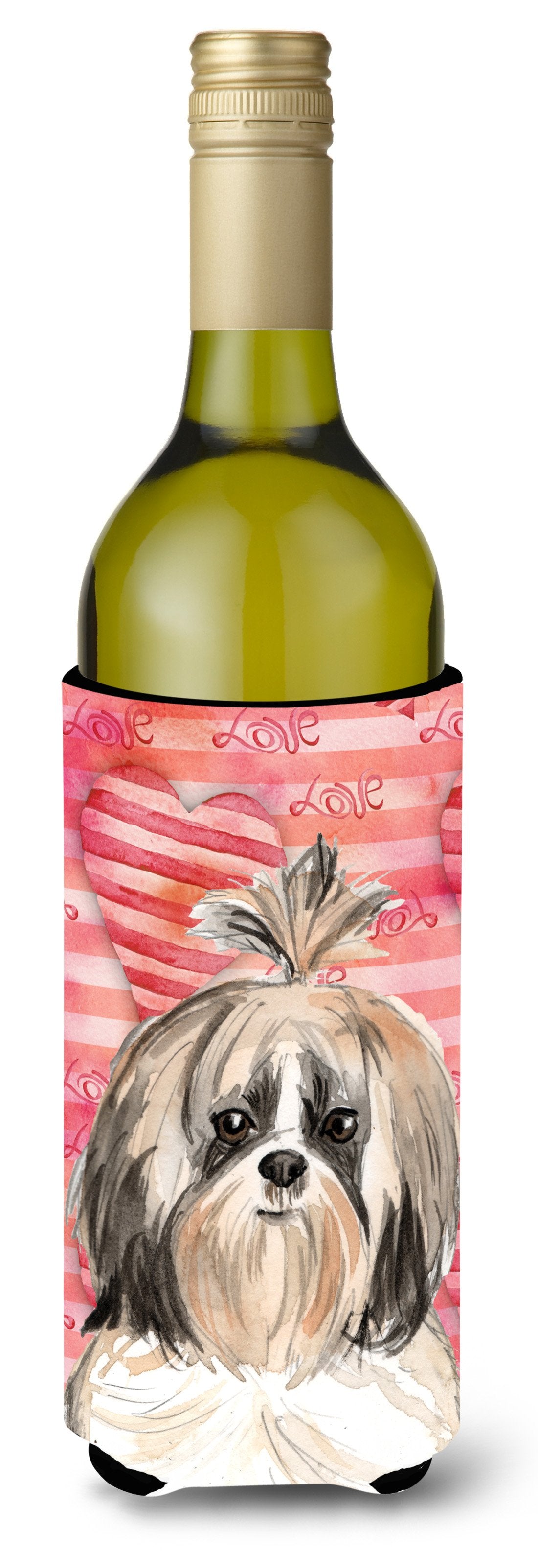 Love a Shih Tzu Wine Bottle Beverge Insulator Hugger CK1752LITERK by Caroline&#39;s Treasures