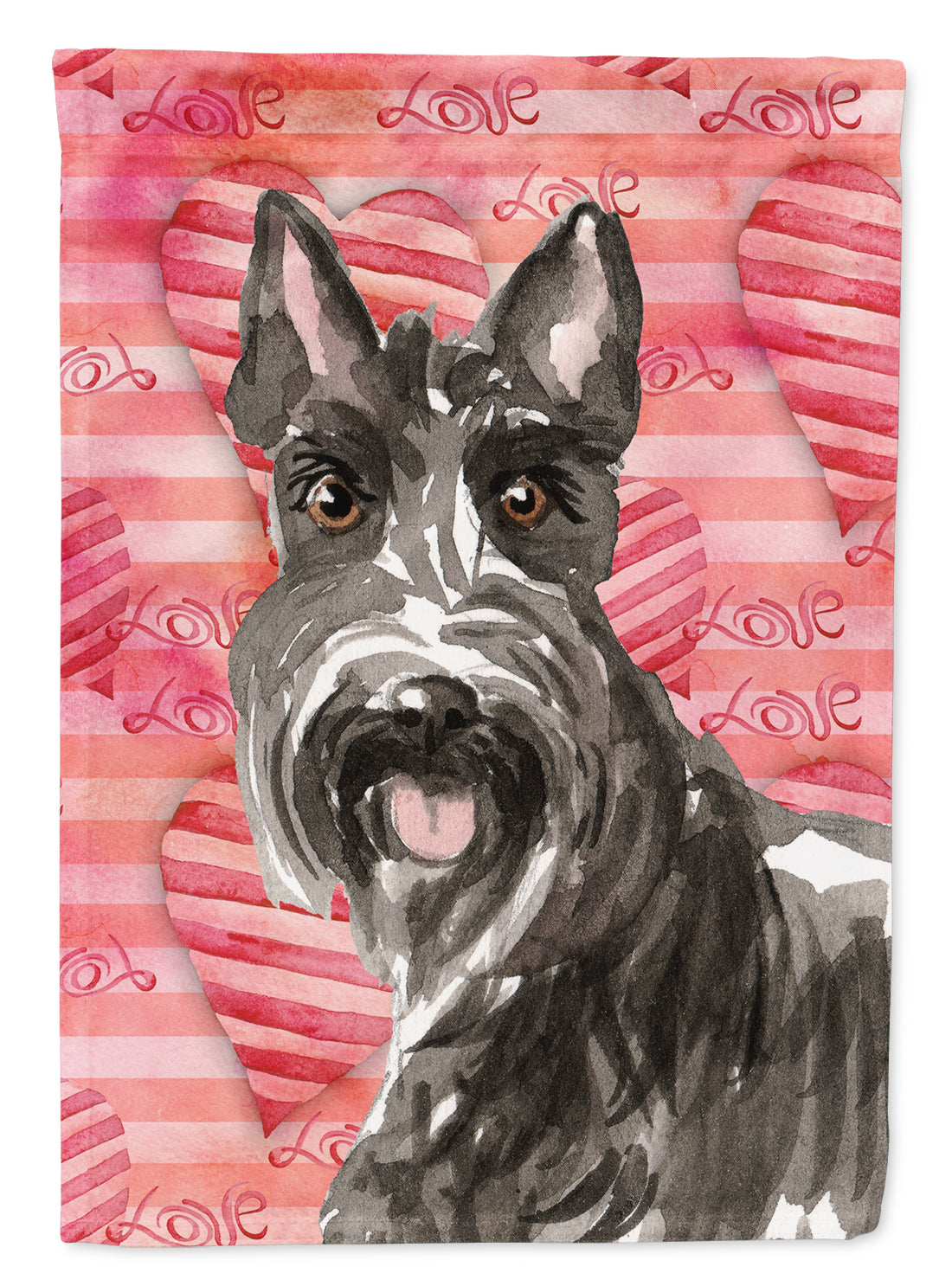 Love a Scottish Terrier Flag Canvas House Size CK1754CHF  the-store.com.
