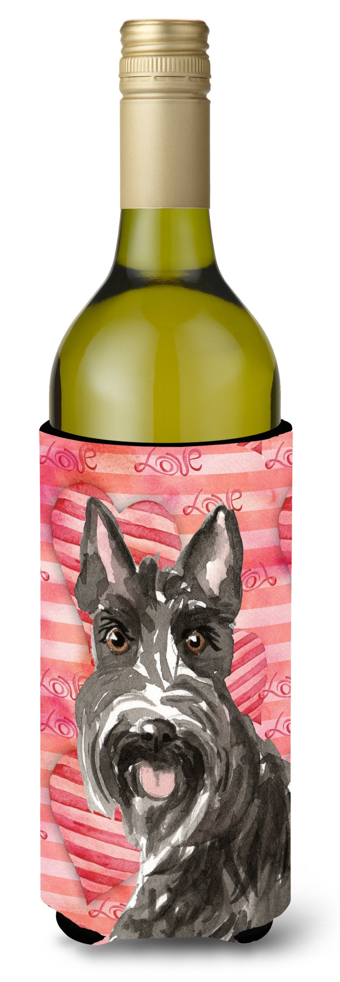 Love a Scottish Terrier Wine Bottle Beverge Insulator Hugger CK1754LITERK by Caroline&#39;s Treasures