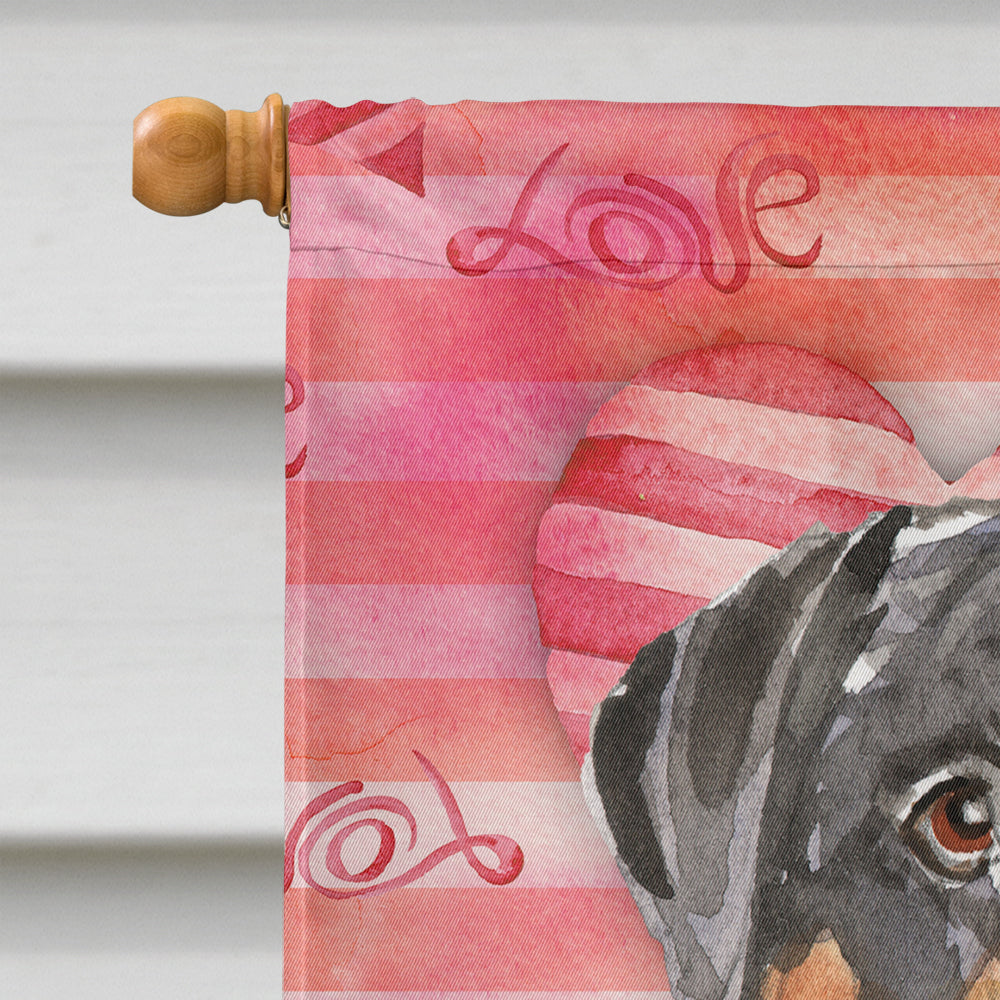Love a Rottweiler Flag Canvas House Size CK1757CHF