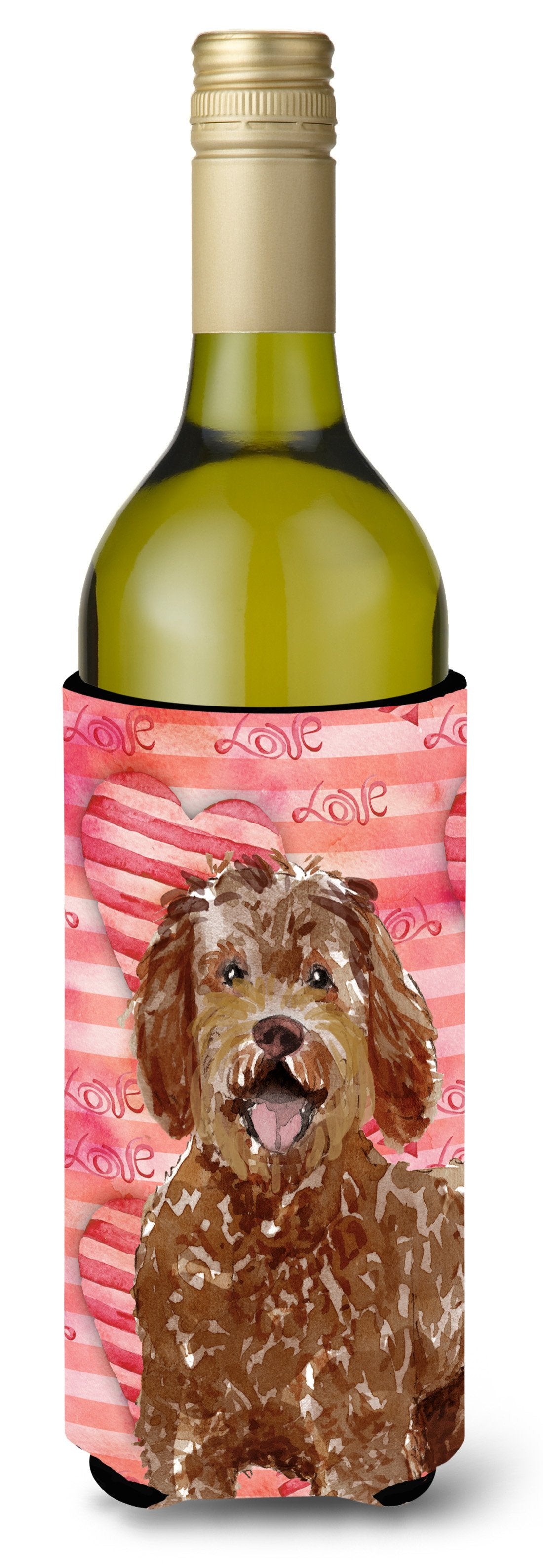 Love a Labradoodle Wine Bottle Beverge Insulator Hugger CK1763LITERK by Caroline&#39;s Treasures